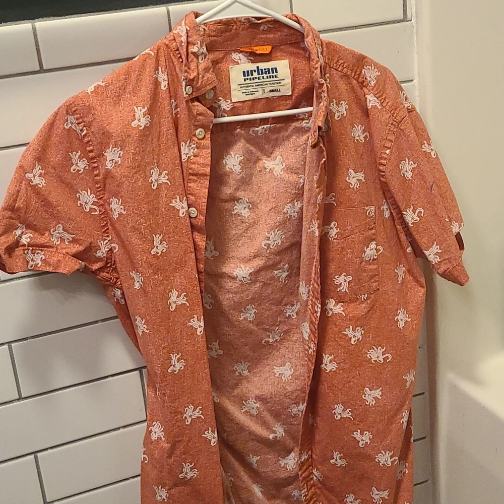 Fun squid pattern button up - Picture 1 of 1